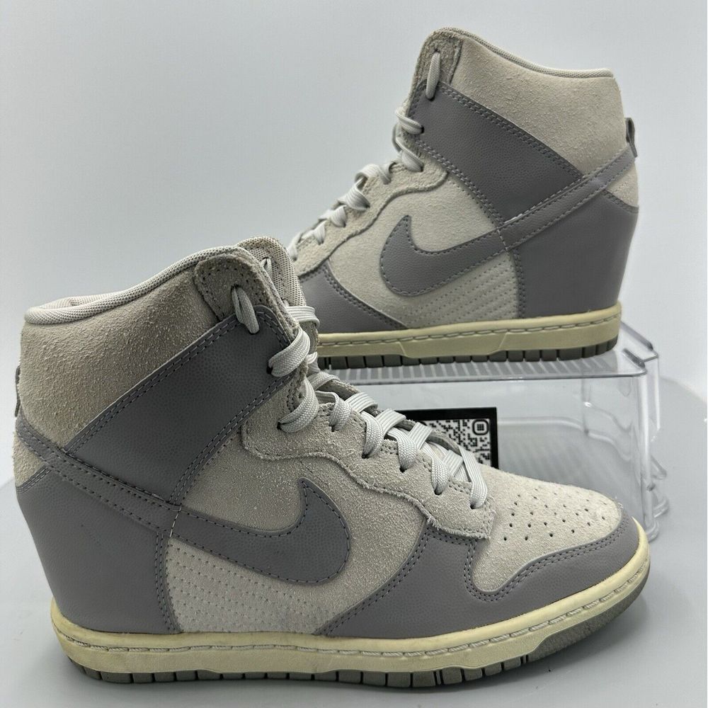 Nike Dunk Sky Hi Canyon Grey Hidden Wedge Sneakers 528899-005 Women's Size 8.5